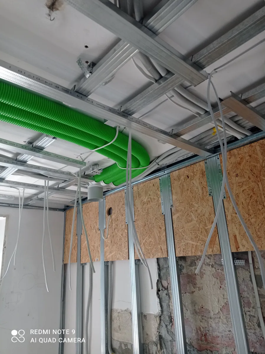 Zabudowy G-K i instalacje podtynkowe – etap przygotowawczy