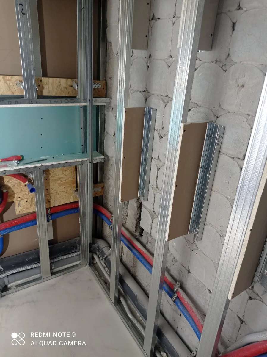Zabudowy G-K i instalacje podtynkowe – etap przygotowawczy